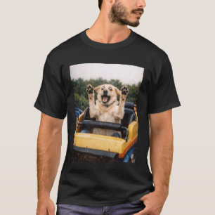 Lustiger Hund Achterbahn Meme Lustige Grafik Labra T-Shirt