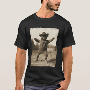 Lustiger Hund Alberner Cowboy Französische Bulldog T-Shirt