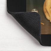 Lustiger Hund Bier rauchendes Meme sarkastischer H Mousepad (Ecke)
