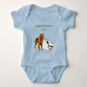 Lustiger Hund Enten beste Freunde Tiere Baby Strampler