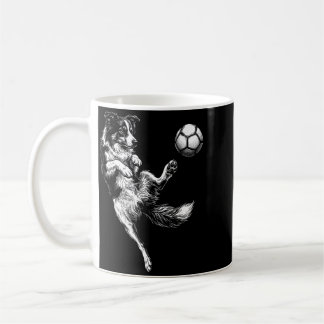 Lustiger Hund Fußball Grafik Kunst Liebhaber Welpe Kaffeetasse