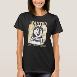 Lustiger Hund Gewollter Poster Kann seinen Licker  T-Shirt