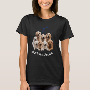 Lustiger Hund Golden Retriever Bootleg Mackinac Is T-Shirt