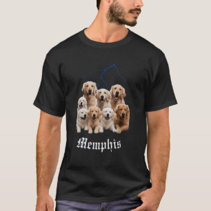 Lustiger Hund Golden Retriever Bootleg Memphis Ten T-Shirt