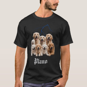 Lustiger Hund Golden Retriever Bootleg Plano Texas T-Shirt