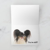 Lustiger Hund, ha ha, sind Sie alte Karte (Innenseite)