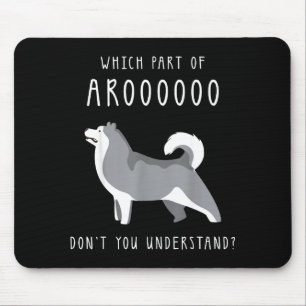 Lustiger Hund Husky-Mutter-Schnitt für Mädchen und Mousepad