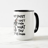 Lustiger Hund, ich bin nicht herrisch Tasse (VorderseiteRechts)