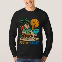 Lustiger Hund im Urlaub T-Shirt | Süßer Sommer