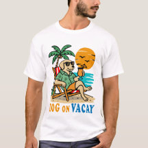 Lustiger Hund im Urlaub T-Shirt | Süßer Sommer