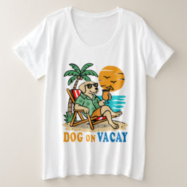 Lustiger Hund im Urlaub T-Shirt | Süßer Sommer