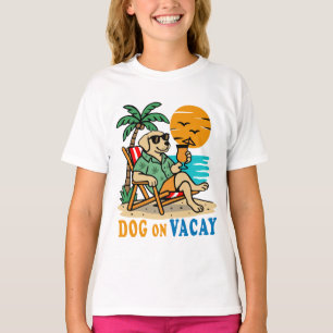 Lustiger Hund im Urlaub T-Shirt   Süßer Sommer