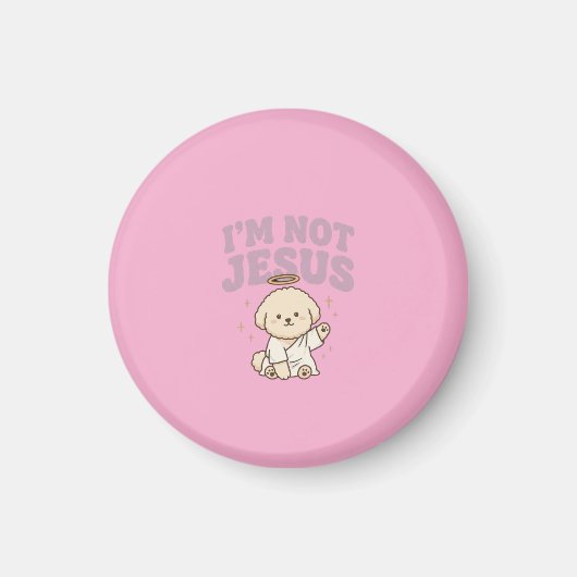 lustiger Hund Jesus Meme Ästhetik Magnet (Vorne)