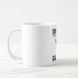 Lustiger Hund Kaffee Warnung Vintage Gravur Design Kaffeetasse