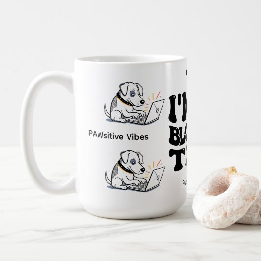 Lustiger Hund Kaffeetasse (Mit Donut)