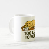 Lustiger Hund Kaffeetasse (Vorderseite Links)