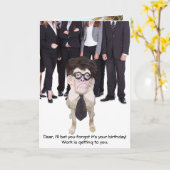 Lustiger Hund/Labrador für Vater oder Mann Karte (Gelbe Blume)