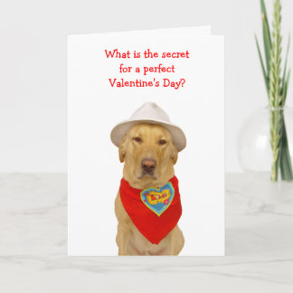 Lustiger Hund/LabradorValentine für jedermann Feiertagskarte