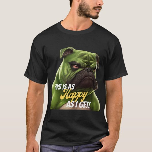 Lustiger Hund Meme T-Shirt (Vorderseite)