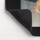 Lustiger Hund raucht Chihuahua Meme Zigarette Bier Mousepad (Ecke)