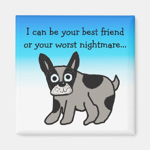 Lustiger Hund Spruch Magnet