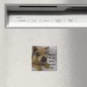 Lustiger Hund Spruch Magnet (In Situ (Geschirrspüler))