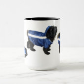Lustiger Hund Tasse (Zentrum)