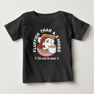 Lustiger Hund und S'more-Design – Kawaii-Haustierl Baby T-shirt