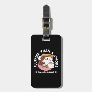 Lustiger Hund und S'more Design – Kawaii Haustierl Gepäckanhänger