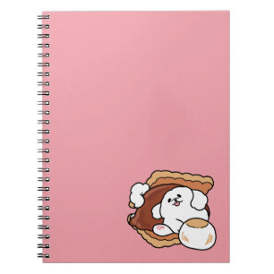 Lustiger Hund und S'more-Design – Kawaii-Haustierl Notizblock