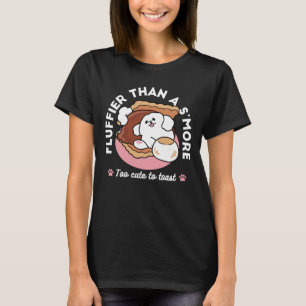 Lustiger Hund und S'more-Design – Kawaii-Haustierl T-Shirt