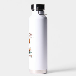 Lustiger Hund versteckte Socken Zitat Vintage Cart Trinkflasche