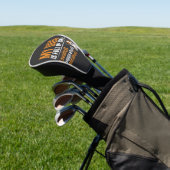 Lustiger Hund voll mit Stier Design Golf Headcover (In SItu)