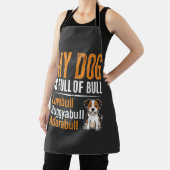 Lustiger Hund voll mit Stier Design Schürze (InSitu)