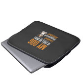 Lustiger Hund voller Stier-Design Laptopschutzhülle (Vorne Knopf)