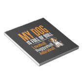 Lustiger Hund voller Stier-Design Notizblock (angewinkelt)