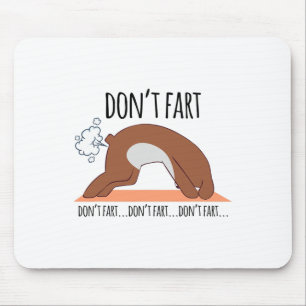 Lustiger Hund Yoga Workout Lustige Pose Fitness Do Mousepad