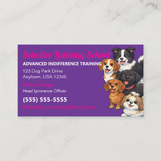 Lustiger Hunde-Gag-Geschenk / Humor | Selektives Z Telefonnummerkarte