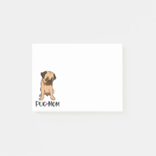 Lustiger Hunde-Liebhaber Cartoon-Hundemama Süßer M Post-it Klebezettel