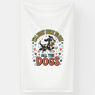 Lustiger Hunde-Liebhaber Vintage-Haustier Alle Hun Banner