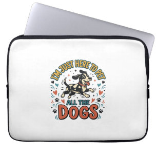 Lustiger Hunde-Liebhaber Vintage-Haustier Alle Hun Laptopschutzhülle