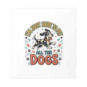 Lustiger Hunde-Liebhaber Vintage-Haustier Alle Hun Notizblock