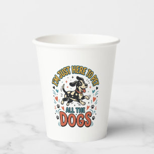 Lustiger Hunde-Liebhaber Vintage-Haustier Alle Hun Pappbecher
