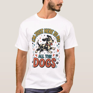 Lustiger Hunde-Liebhaber Vintage-Haustier Alle Hun T-Shirt
