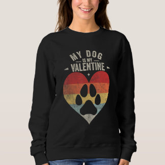 Lustiger Hunde-Liebhaber Vintage Retro Mein Hund I Sweatshirt