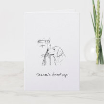 Lustiger Hunde-Liebhaber Weihnachtsgrüße