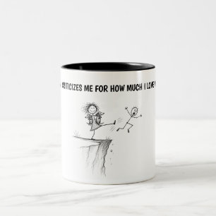Lustiger Hunde-Liebhaber Zweifarbige Tasse
