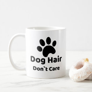 Lustiger Hunde-Tasse 'Hundehaare stören nicht' Kaffeetasse