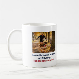 Lustiger Hunde-Tasse mit Eichhörnchen Kaffeetasse