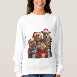Lustiger Hunde-Trio-Hoodie – Süßes Tier-Sweatshirt Sweatshirt